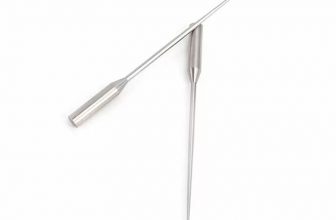 Aiguille de décharge cylindrique à broche en acier inoxydable d&rsquo;usinage suisse