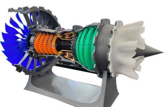 Modèle de moteur à réaction imprimé en 3D