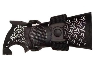 Protège-bras médicaux en nylon noir avec impression 3D MJF