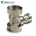 Tube circulaire en acier inoxydable microporeux découpé en 3 dimensions